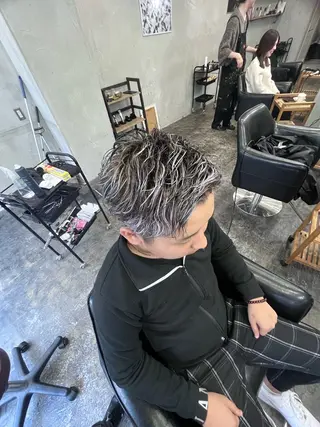 カラー パーマ メンズ Maison Halu YUKIのヘアスタイル