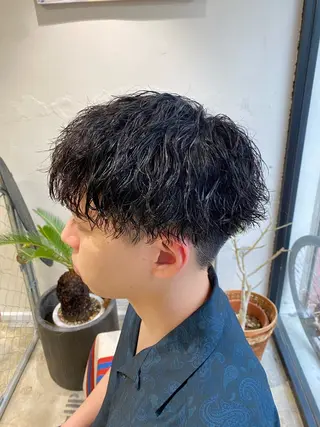 パーマ メンズ 🌴パーマオタク🌴 長谷川　諒佑🌈のヘアスタイル