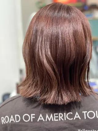 セミロング カラー Snaly カラー特化ページのヘアスタイル