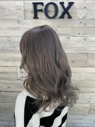 ミディアム カラー hair make FOX所属・ﾊｲﾗｲﾄ/ﾚｲﾔｰ ｶｯﾄ/大嶽謙のヘアスタイル