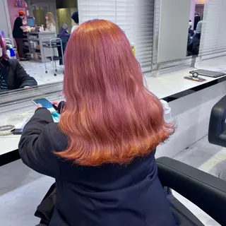 ミディアム カラー ヘアアレンジ 💕上野美容師☁ ブリーチ💖サワのヘアスタイル