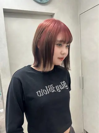 ショート 透明感カラー🍒/ cocoonのヘアスタイル