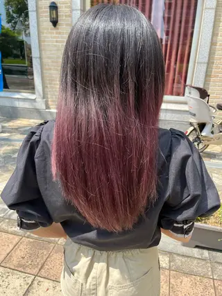 ロング カラー ORANGEPOP新浦安所属・池田 彩香のヘアスタイル