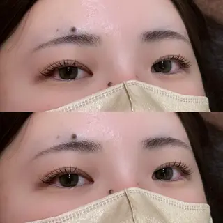 マツエク・マツパ 透明感カラー/顔周り カット/レイヤーにかのヘアスタイル