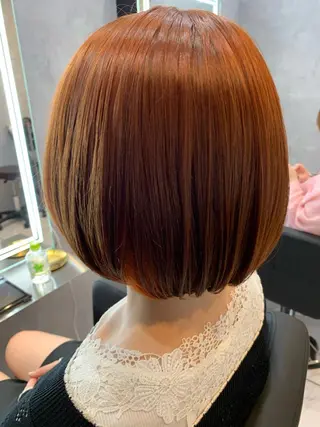 ショート 透明感/ブリーチ縮毛 /髪質改善/星野純一のヘアスタイル