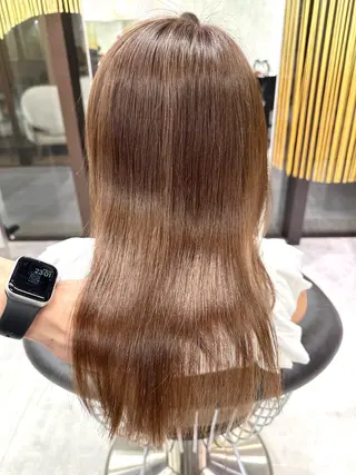 セミロング カラー fullbloom hair&spa所属・DAIKIベージュ 🍂レイヤーカットのヘアスタイル