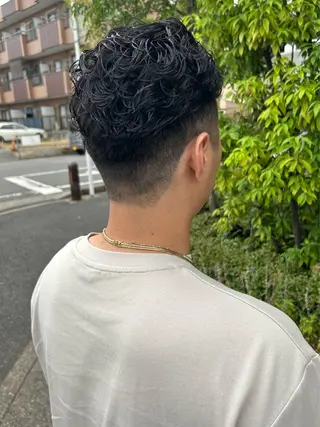パーマ メンズ あべ しおりのヘアスタイル