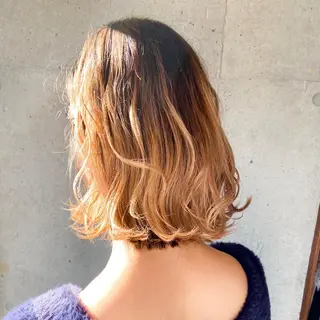 ミディアム カラー 川端 康介のヘアスタイル