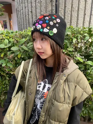 ロング カラー 室谷 侑奈のヘアスタイル