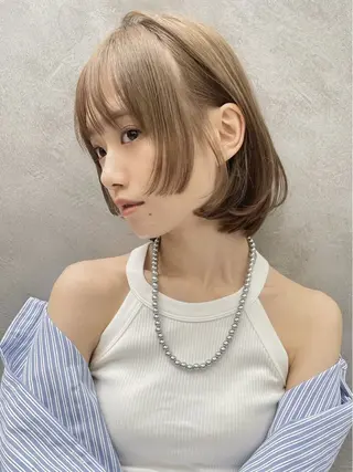 ミディアム 大宮韓国風レイヤー カット吉田こうすけのヘアスタイル