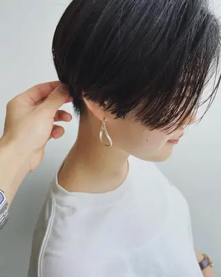 ショート ショート/ボブ/ パーマ/柏原良亮のヘアスタイル