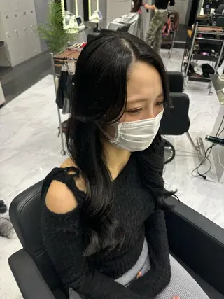 セミロング 山田 瑛司のヘアスタイル