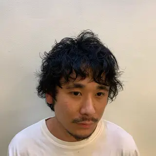 ショート パーマ ヘアアレンジ メンズ 〽️magico/ ウルフDaiki〽️のヘアスタイル