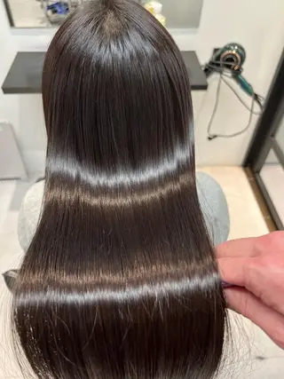 ロング 髪質改善/縮毛矯正 艶カラー/珠聡のヘアスタイル