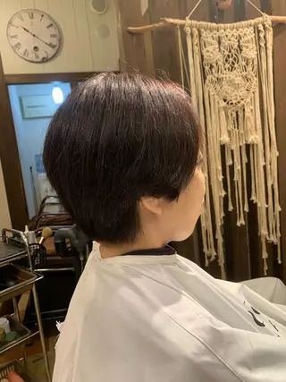 ショート カラー 長瀬 遥姫のヘアスタイル