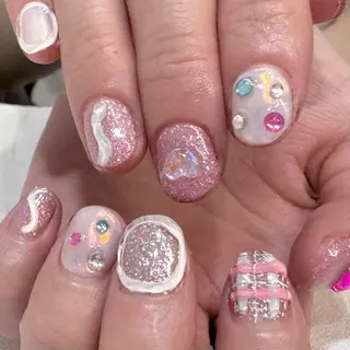 ネイル RIEKO🍒 ワンホン♡推しネイルのネイルデザイン