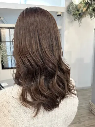 ミディアム カラー sato ayaka ｜透明感カラー🫧のヘアスタイル