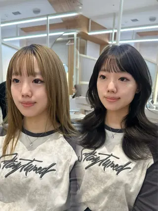 ショート oto🎀×美髪× シースルー前髪🤍のヘアスタイル