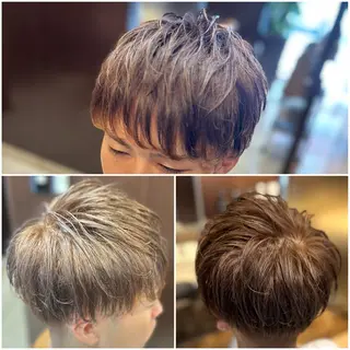 ショート カラー HAIR MODE  KIKUHI「ヘアモードキクチ」神田店所属・💈【理容室】夜受付 上坂　一宏のヘアスタイル