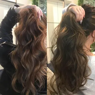 ロング カラー Hanna by W_SALONのヘアスタイル