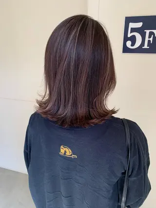 ミディアム カラー 船津武俊 フナツタケトシのヘアスタイル