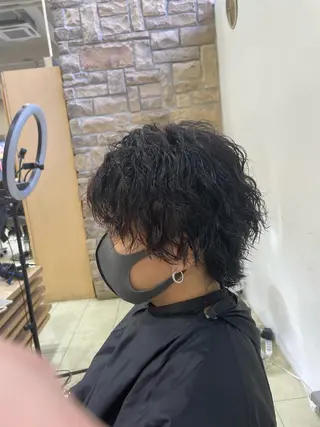 パーマ メンズ 韓国🩶Y2Kネイル 💫くれはのネイルデザイン