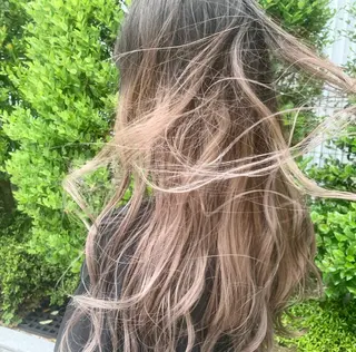 ロング カラー ヘアアレンジ ハイトーン/美髪矯正 🍃大江拓実のヘアスタイル