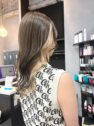 ロング カラー tomoka 推しカラーのヘアスタイル