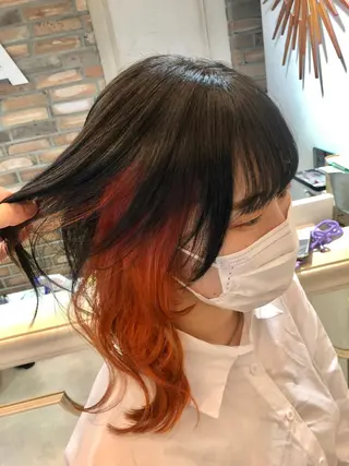 ミディアム カラー デザインカラー🎨 下北沢 / 磯部のヘアスタイル