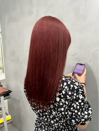 ロング カラー 🫧ワンカラー🫧 えりかのヘアスタイル
