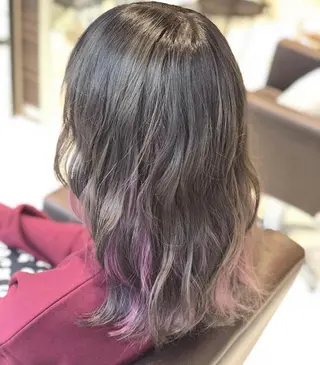 セミロング 🦋ミルクティーベー ジュ🦋mayukiのヘアスタイル