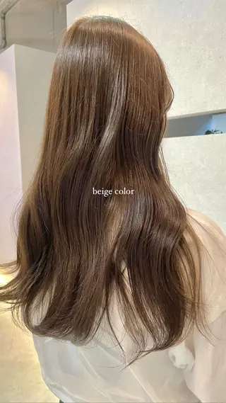 セミロング カラー 𐙚mareka/ 顔周り/透明感カラーのヘアスタイル