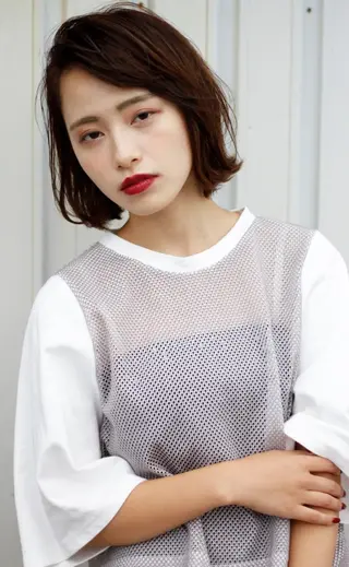 ミディアム 似合わせカット得意 仁井亮のヘアスタイル