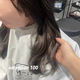 ロング プルエクステ/インナ ーカラー🦊はるなのヘアスタイル