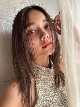 セミロング カラー green ueno所属・ウチダ 🦖メンズカットのヘアスタイル