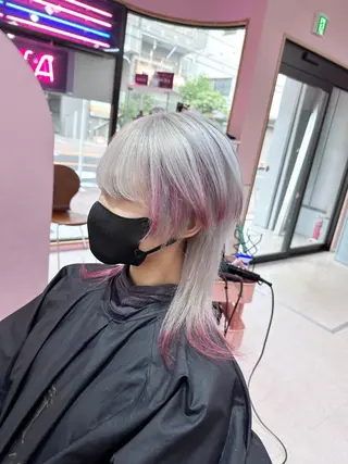 ショート カラー ❄️💛エクステ ブリーチ❄️yukiのヘアスタイル