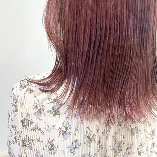 ミディアム カラー スナコザワ レナのヘアスタイル
