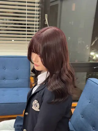 セミロング カラー 櫻田 真紀のヘアスタイル