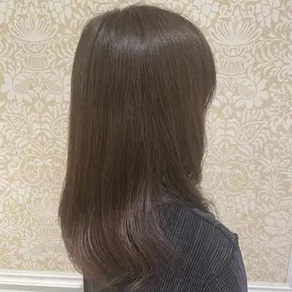 セミロング パーマ 暖色系カラー🍊 オオネヨシナリのヘアスタイル