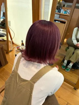 ショート 【ブリーチラベンダー の神様】💗髙島隆世のヘアスタイル