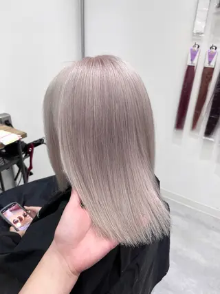 ミディアム カラー RIO🩶NEXT/ エクステ/ハイトーンのヘアスタイル