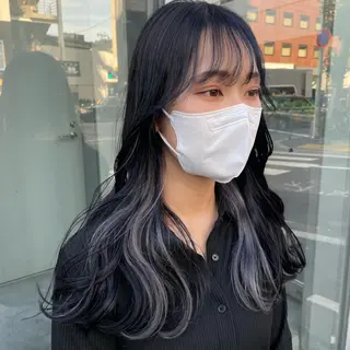 ミディアム カラー パーマ ヘアアレンジ メンズ キッズ ネイル マツエク・マツパ アイブロウ 🦋韓国風カラー🦋 こうせい原宿のヘアスタイル