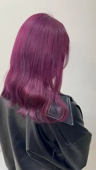 ミディアム パーマ カラー ブリーチ矯正💐 ミルクティー💐ナオのヘアスタイル