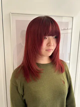 ミディアム カラー ダブルカラー/ 艶カラー／こうきのヘアスタイル