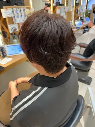 ショート パーマ パーマ/ハイトーン /吉田眞のヘアスタイル