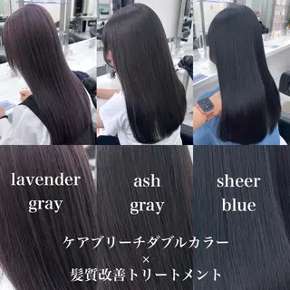 ロング カラー 韓国トレンド寒色💍 ayana💍のヘアスタイル
