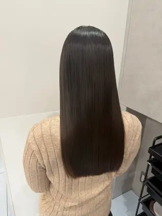 ロング パーマ 髪質改善/縮毛矯正 /ブリーチ矯正/岡部のヘアスタイル