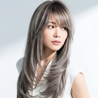 ロング カラー Halo/長居美容室 ショート/ROKIのヘアスタイル