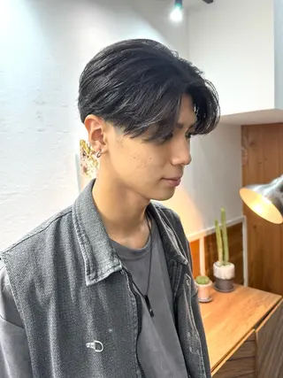 パーマ メンズ シャドウパーマ/ 波巻パーマYu-Kiのヘアスタイル