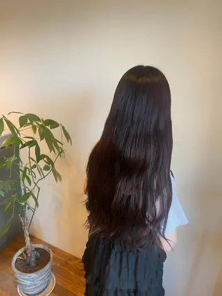 ロング カラー 朝野 美華のヘアスタイル